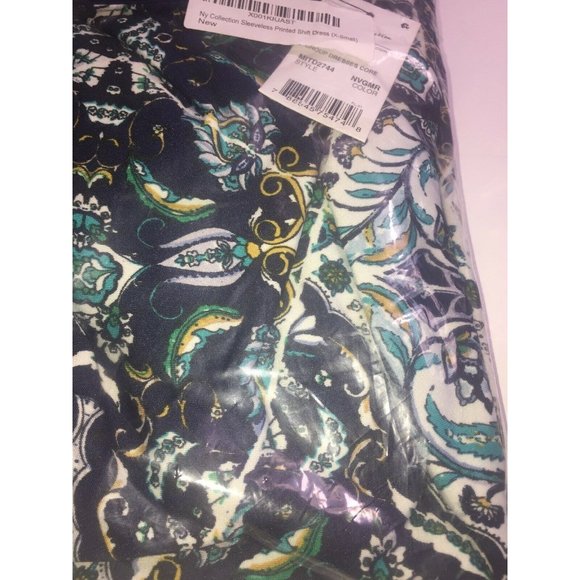 Ny Collection Sleeveless Printed Shift Dress Size XS Retail $50.00 - Picture 5 of 6